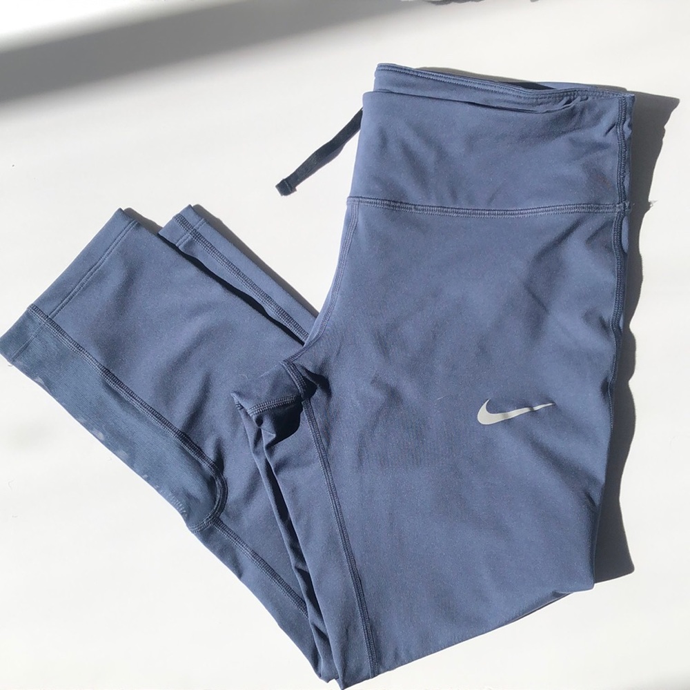 Nike Running Blue Mid Rise Legging